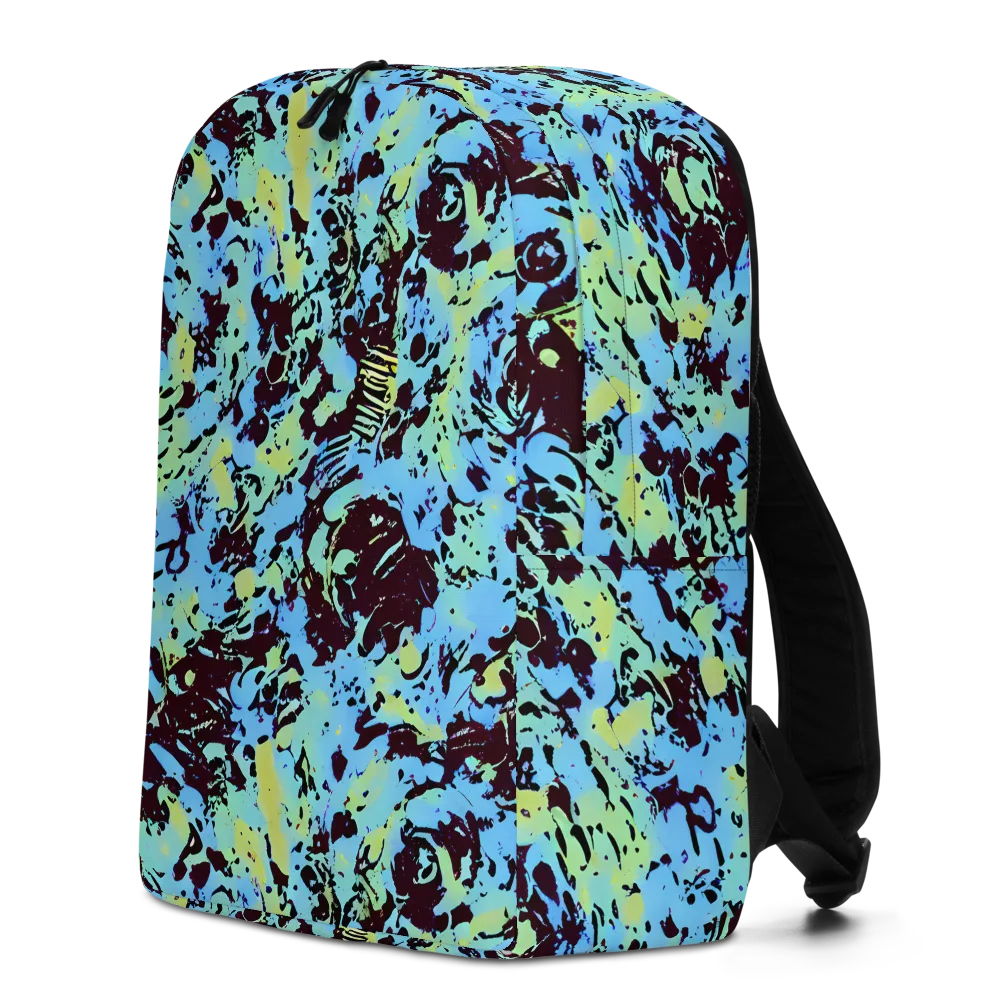 Aqua Static on Minimalist Backpack — Left