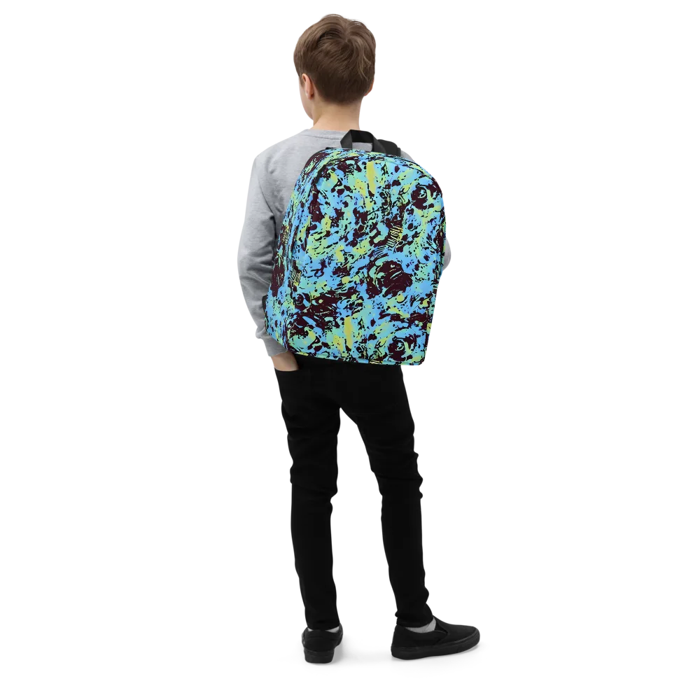 Aqua Static on Minimalist Backpack — Right Front