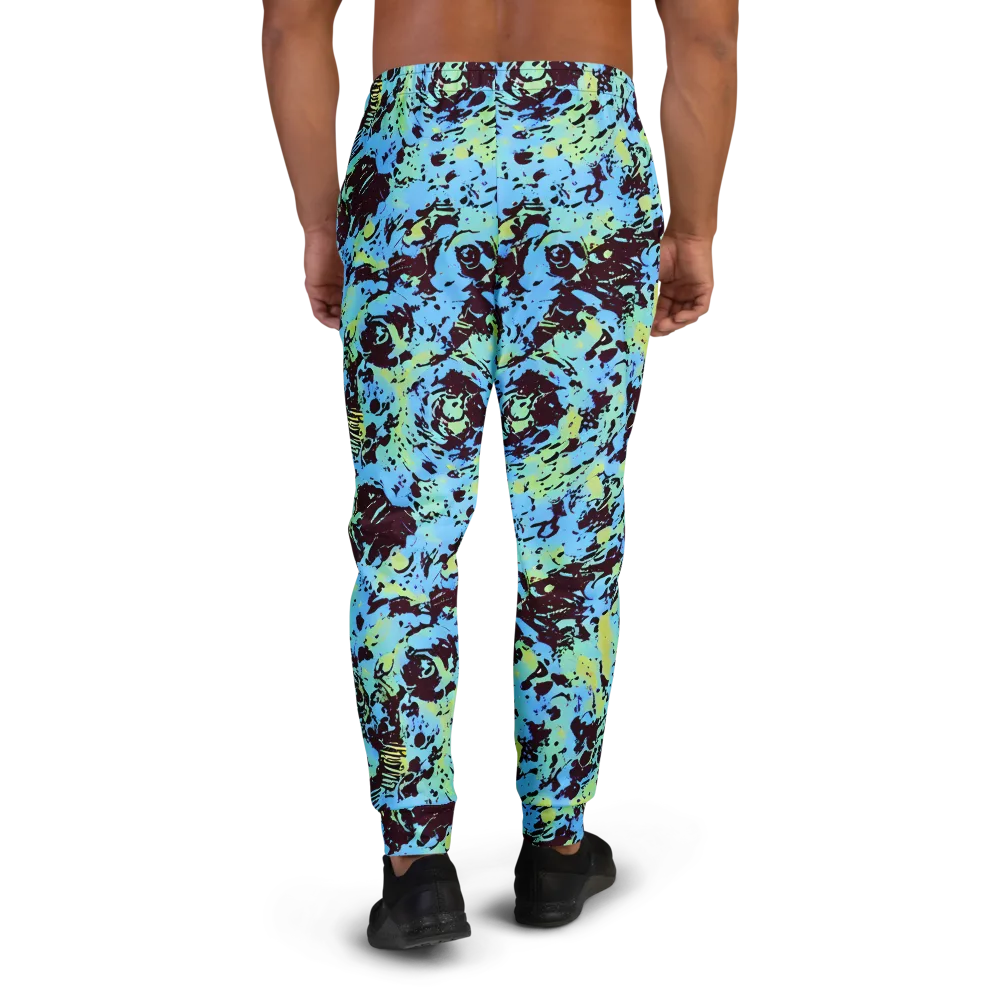 Aqua Static on Men's Joggers — Back