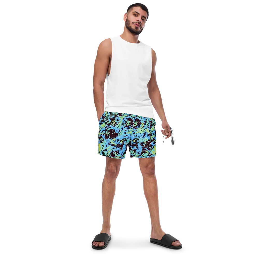 Aqua Static on Swim Trunks — Front