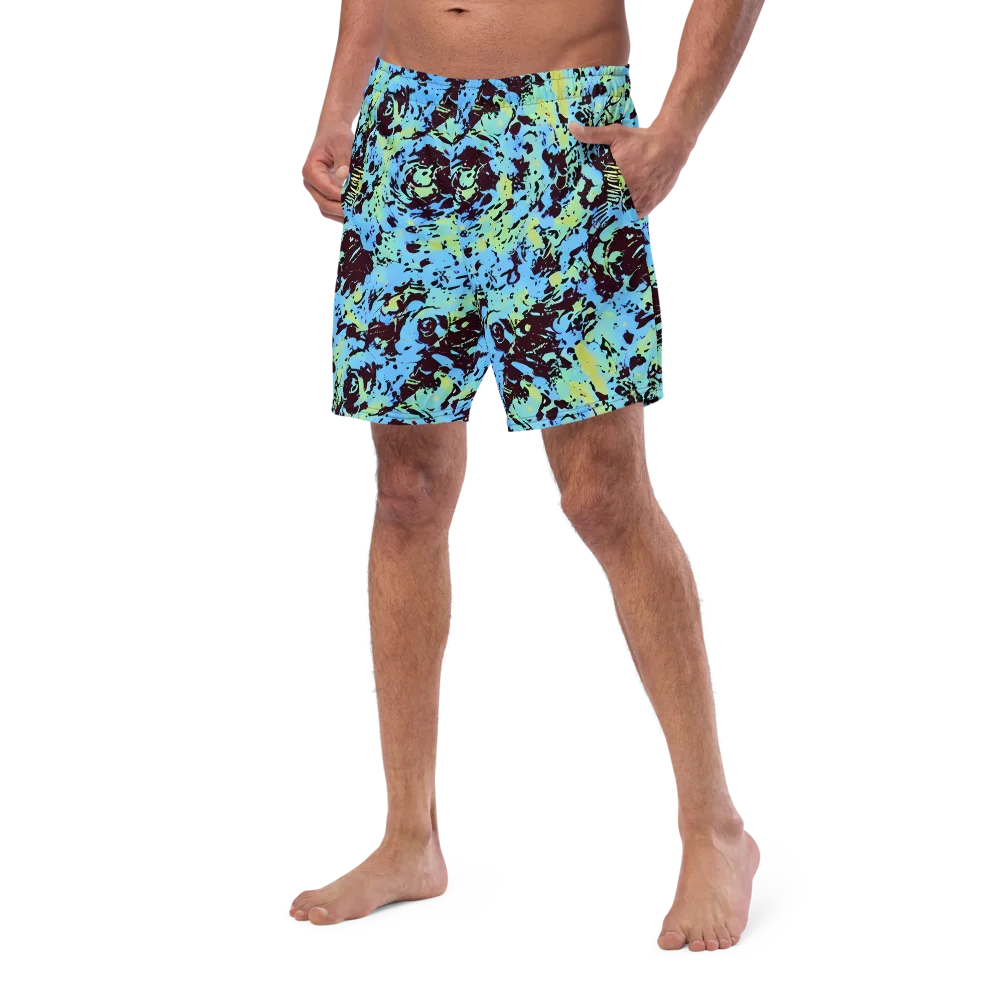 Aqua Static on Swim Trunks — Left Front
