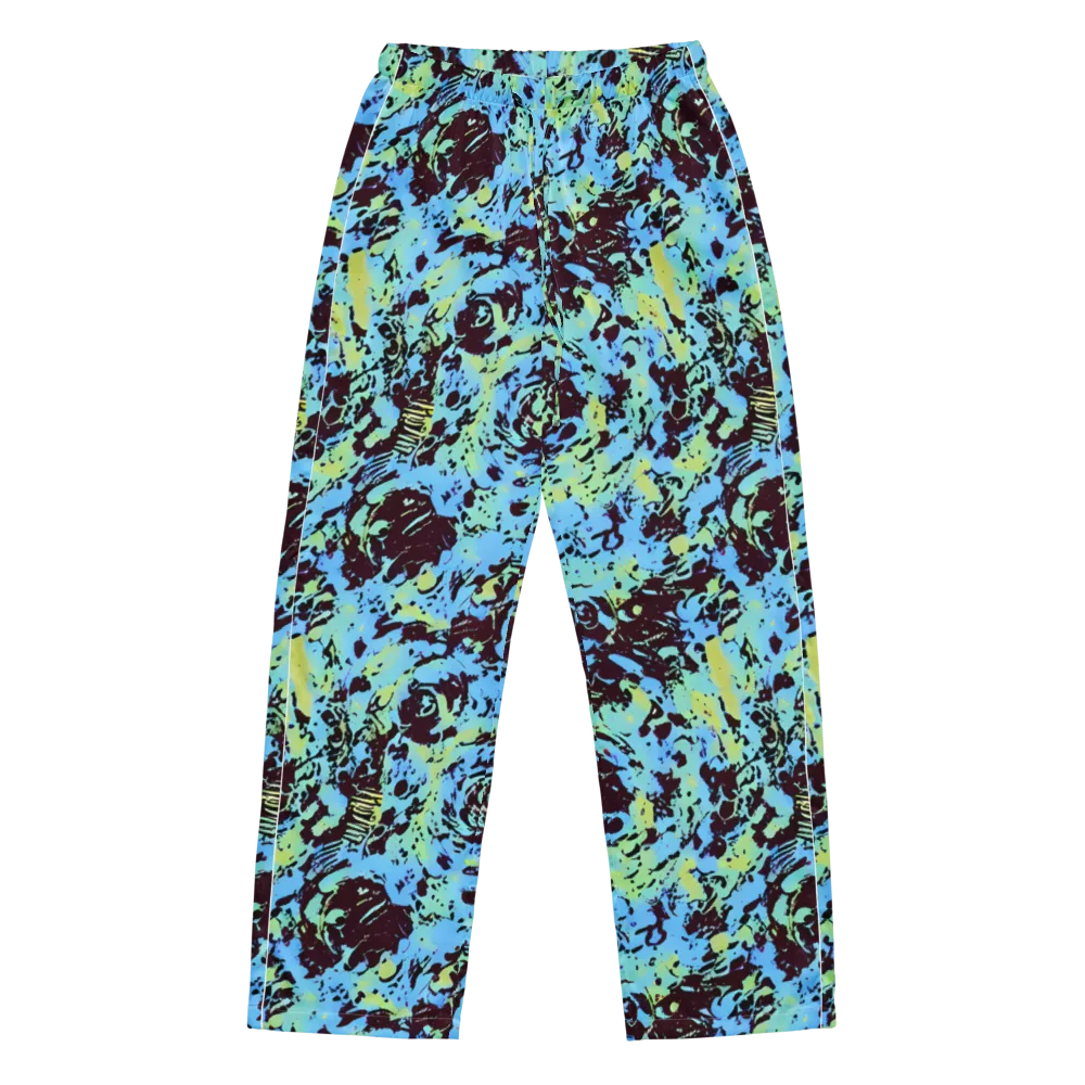 Aqua Static on Women's Pajama Pants — Front