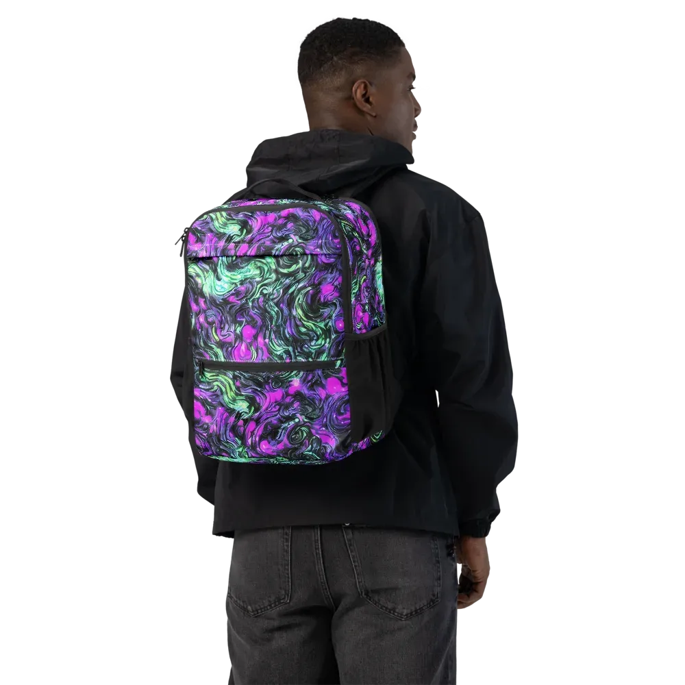 Plasma Ribbons on Utility Backpack — Back