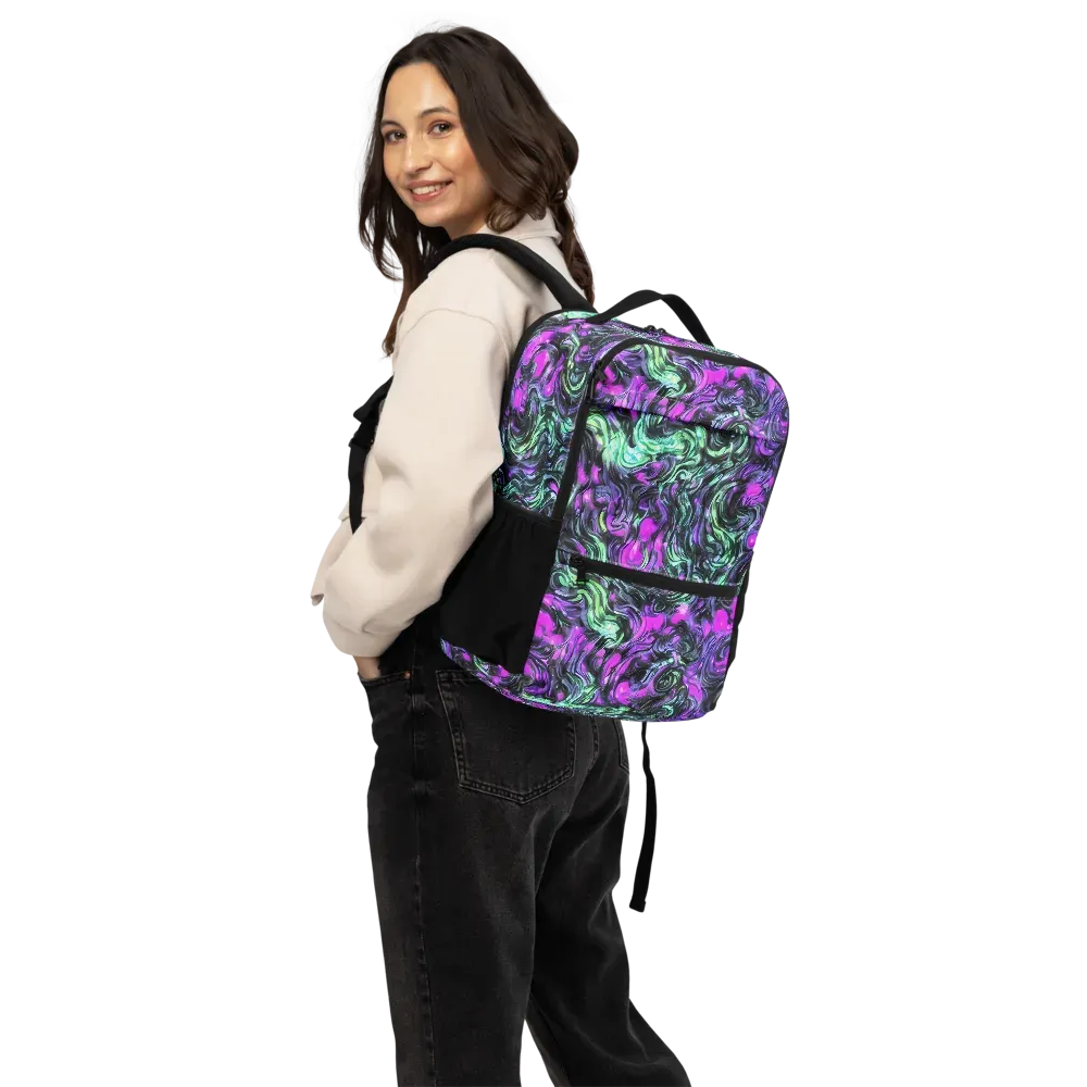 Plasma Ribbons on Utility Backpack — Back