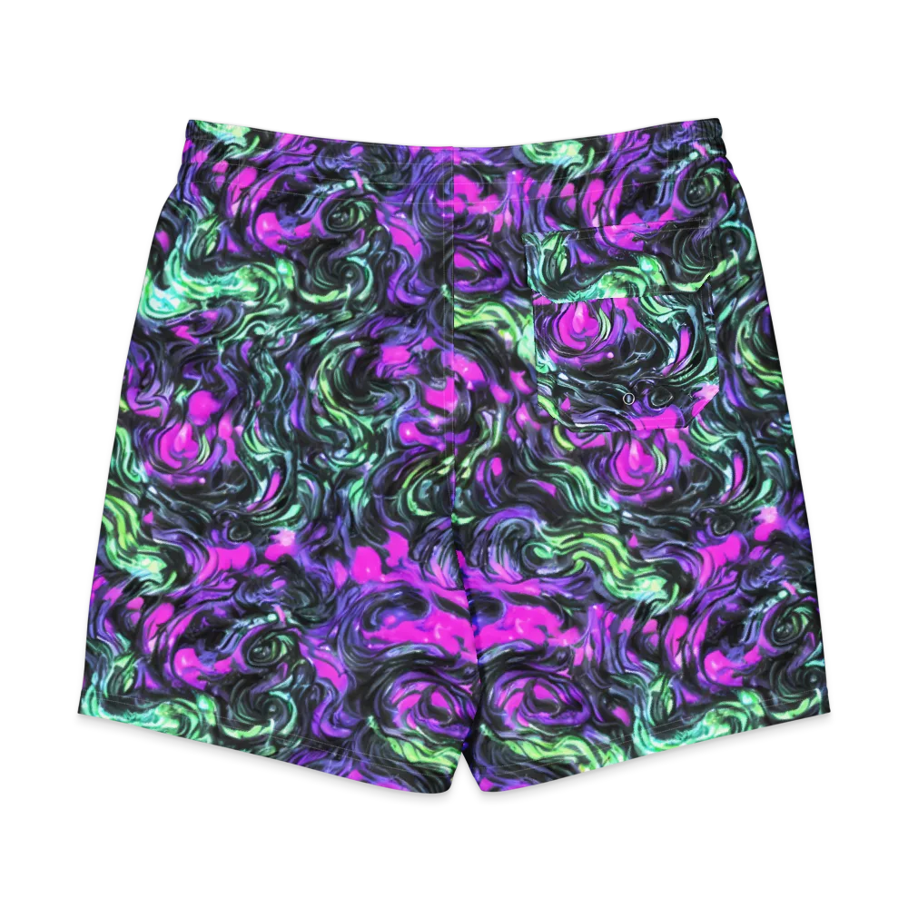 Plasma Ribbons on Men's Board Shorts — Back