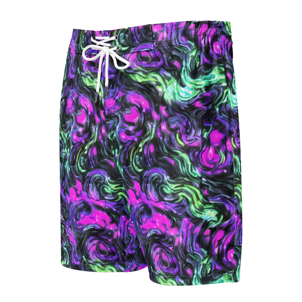 Plasma Ribbons on Men's Board Shorts — Front