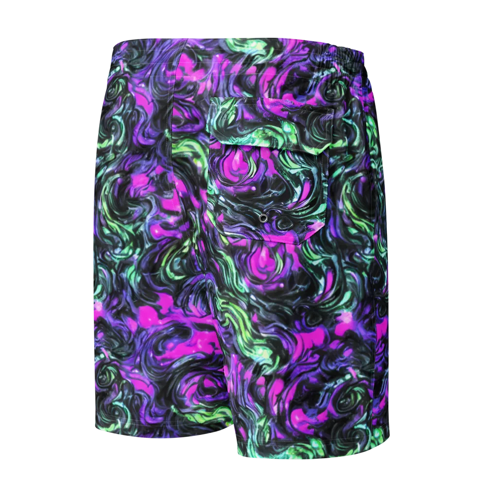 Plasma Ribbons on Men's Board Shorts — Back
