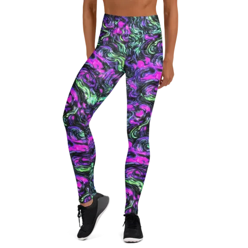 Plasma Ribbons on a Yoga Leggings