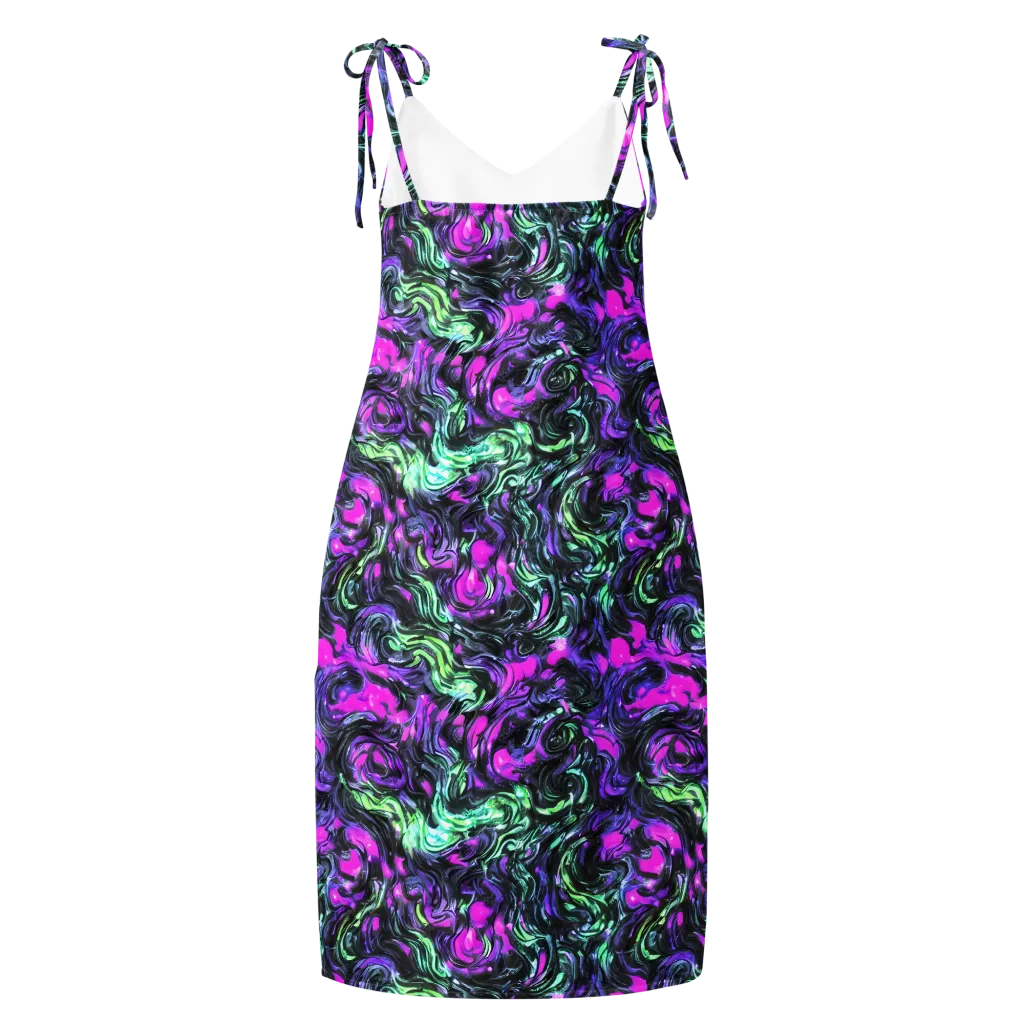 Plasma Ribbons on Slip Dress — Back