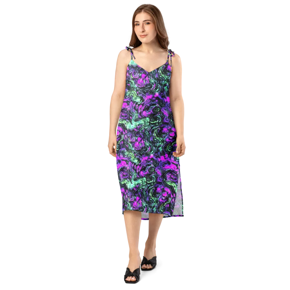 Plasma Ribbons on Slip Dress — Front