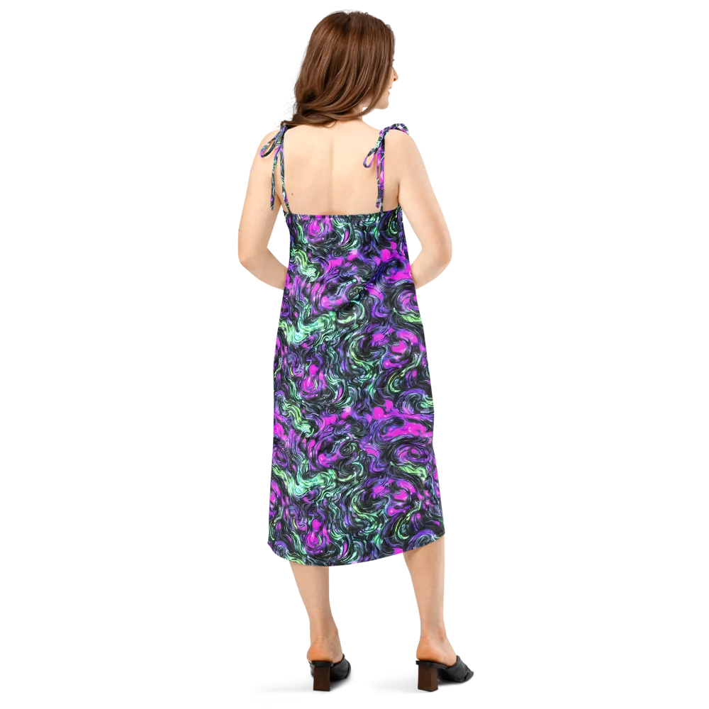 Plasma Ribbons on Slip Dress — Back