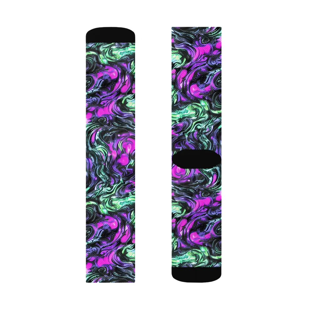 Plasma Ribbons on Socks — Right Sock