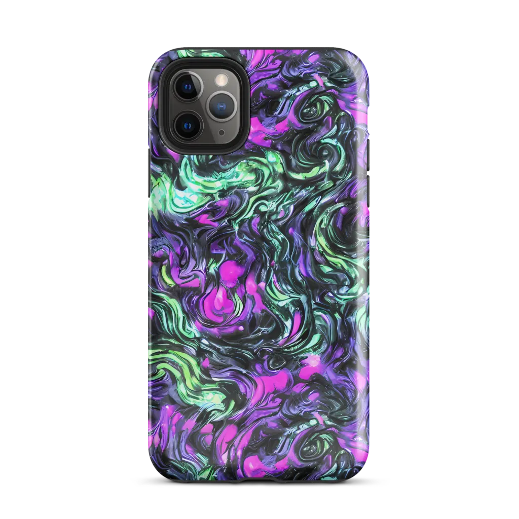 Plasma Ribbons on Tough Case for iPhone® — Front