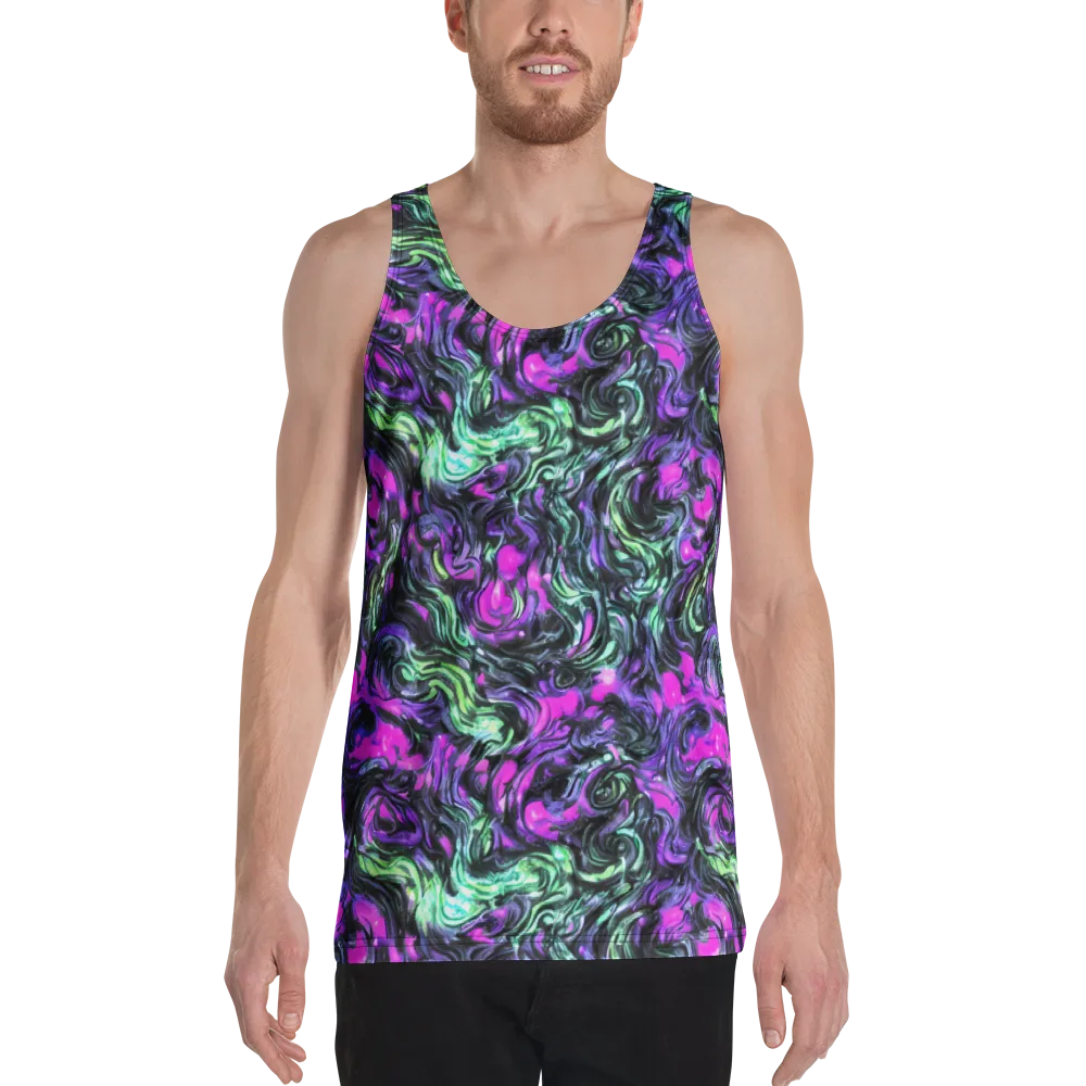 Plasma Ribbons on Men's Tank Top — Front