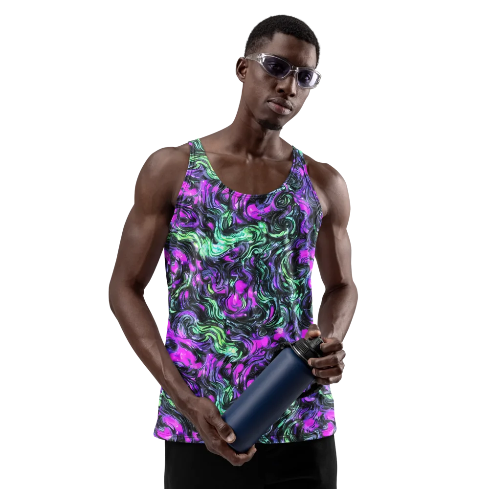 Plasma Ribbons on Men's Tank Top — Front