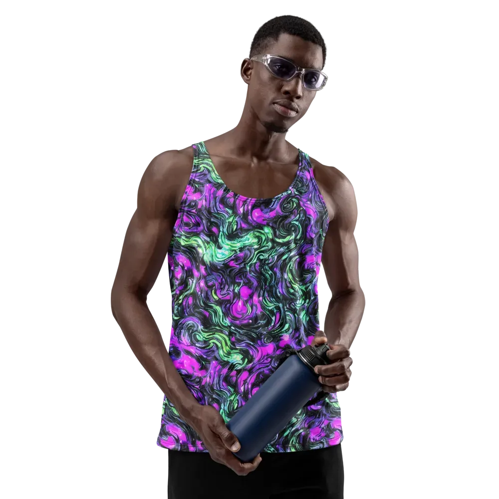 Plasma Ribbons on Men's Tank Top — Front