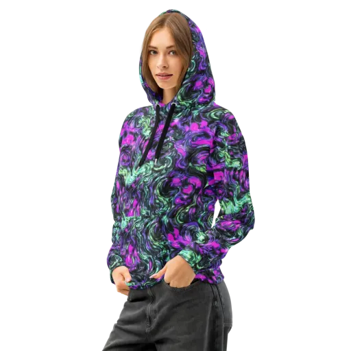 Plasma Ribbons on a Cotton Hoodie