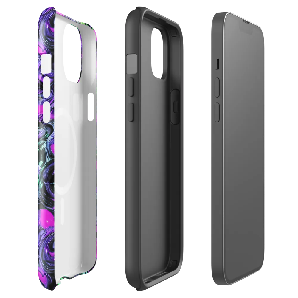Plasma Ribbons on MagSafe Tough Case for iPhone® — Front
