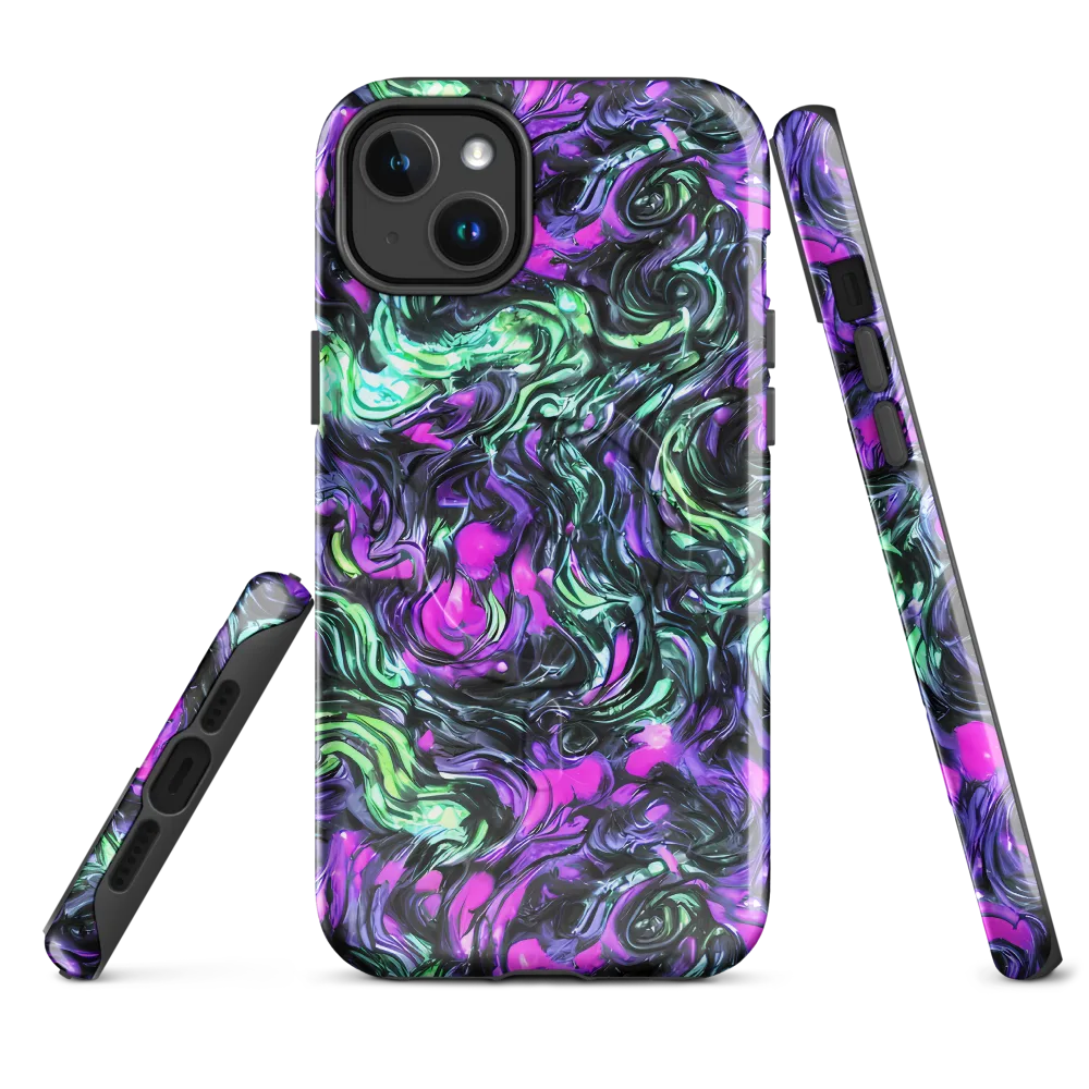 Plasma Ribbons on MagSafe Tough Case for iPhone® — Front