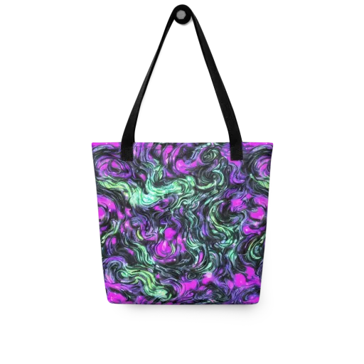 Plasma Ribbons on a Tote Bag