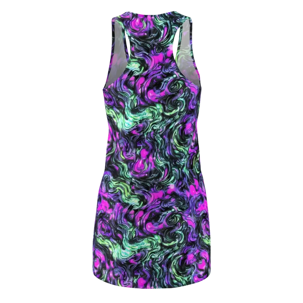 Plasma Ribbons on Racerback Dress — Back