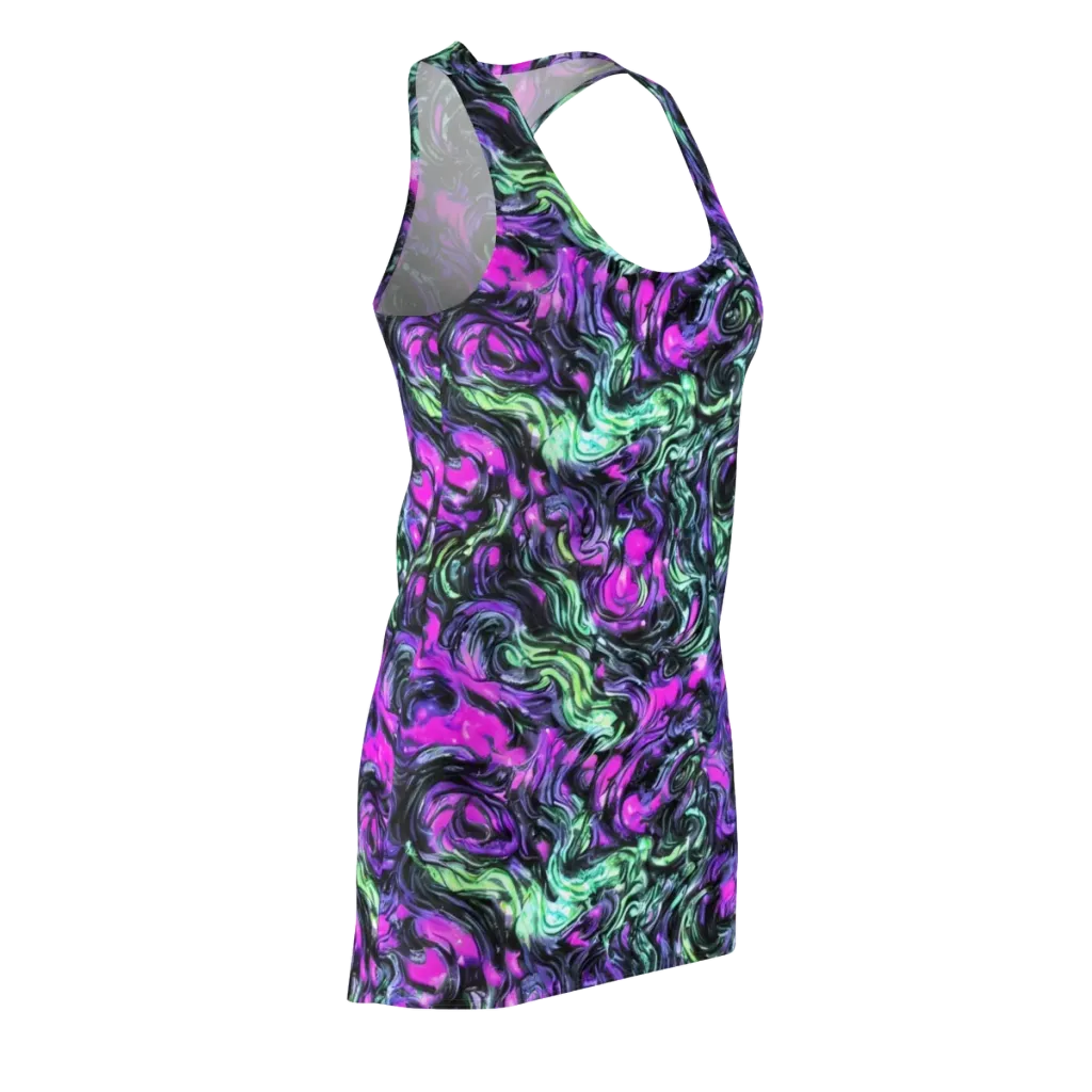 Plasma Ribbons on Racerback Dress — Front Side
