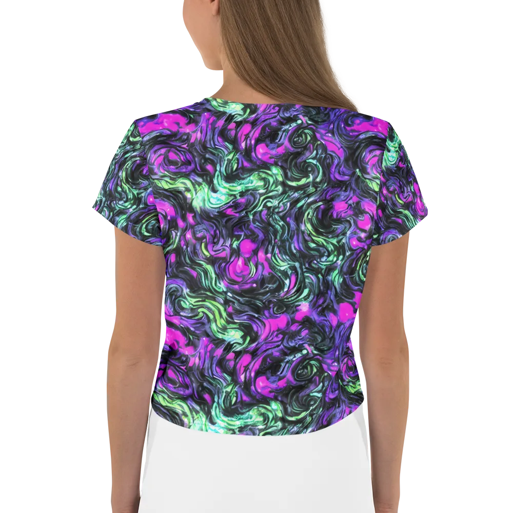 Plasma Ribbons on Crop Tee — Back