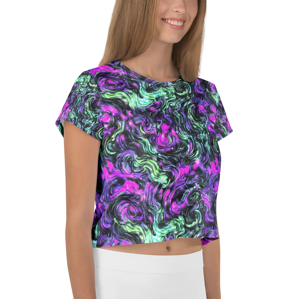 Plasma Ribbons on Crop Tee — Right