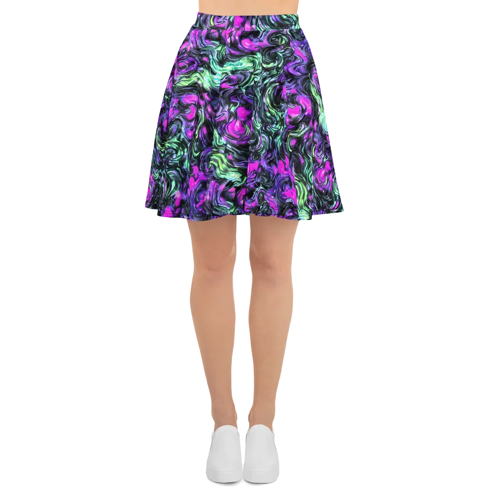 Plasma Ribbons on Skater Skirt — Front