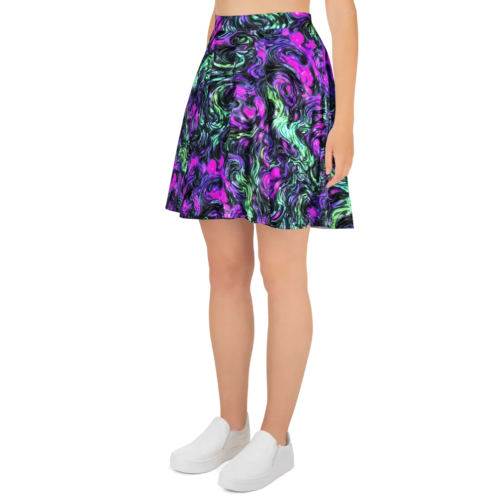 Plasma Ribbons on Skater Skirt — Left