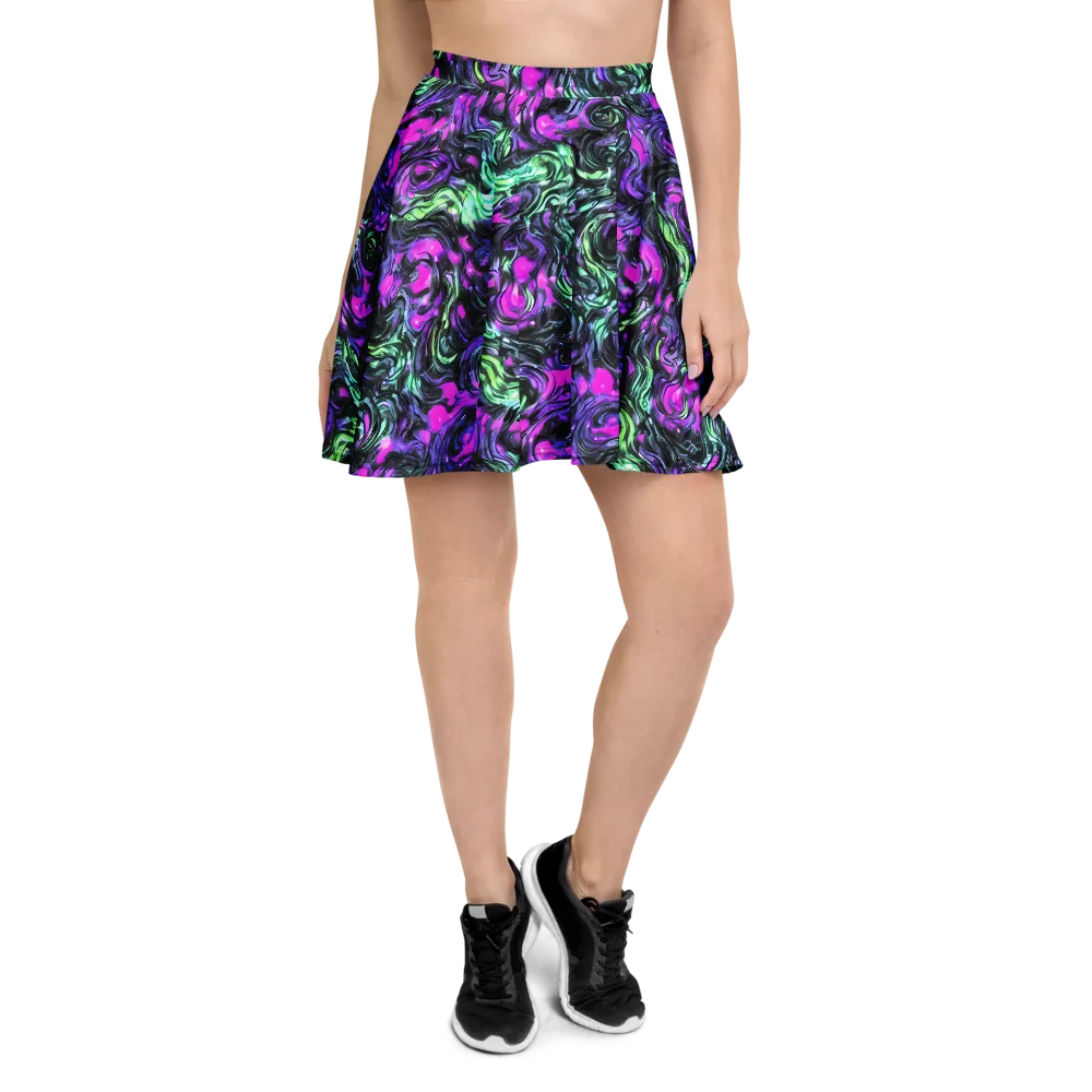Plasma Ribbons on Skater Skirt — Front