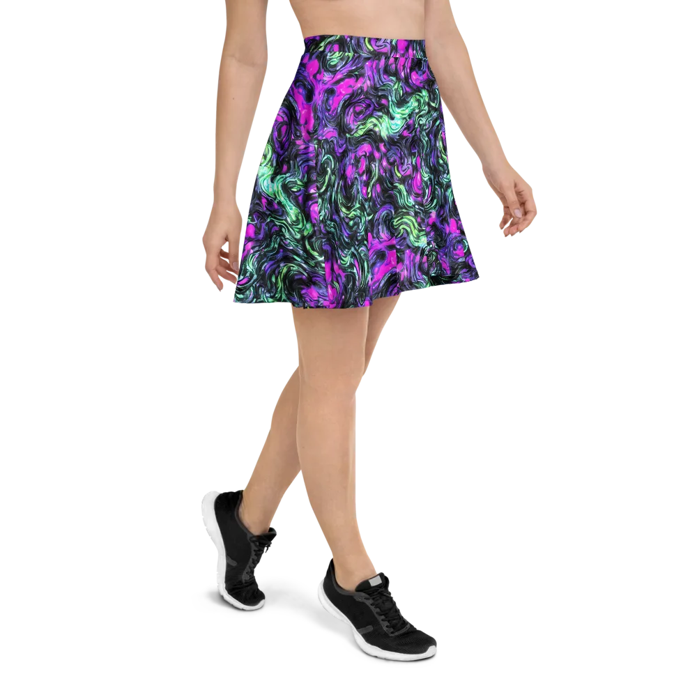 Plasma Ribbons on Skater Skirt — Right
