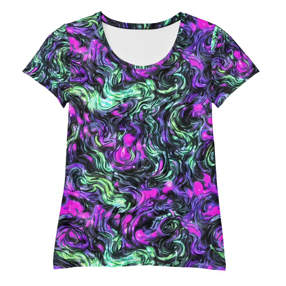 Plasma Ribbons on Women's Athletic T-Shirt — Front