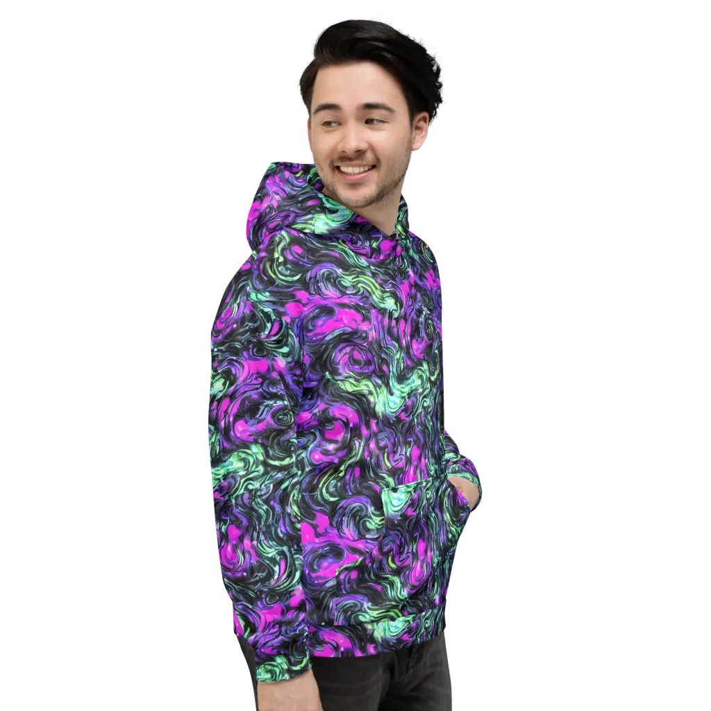 Plasma Ribbons on Hoodie — Right