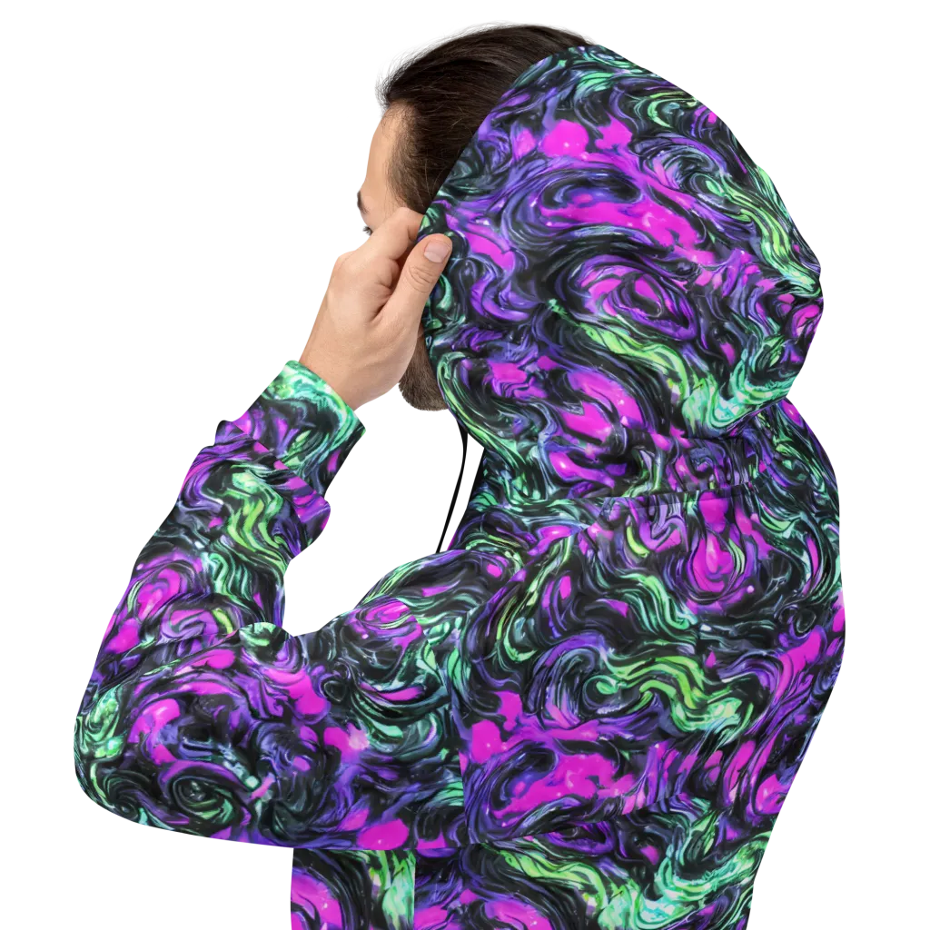 Plasma Ribbons on Hoodie — Back