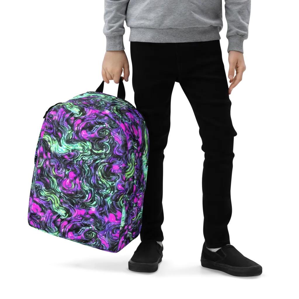 Plasma Ribbons on Minimalist Backpack — Zoomed-in