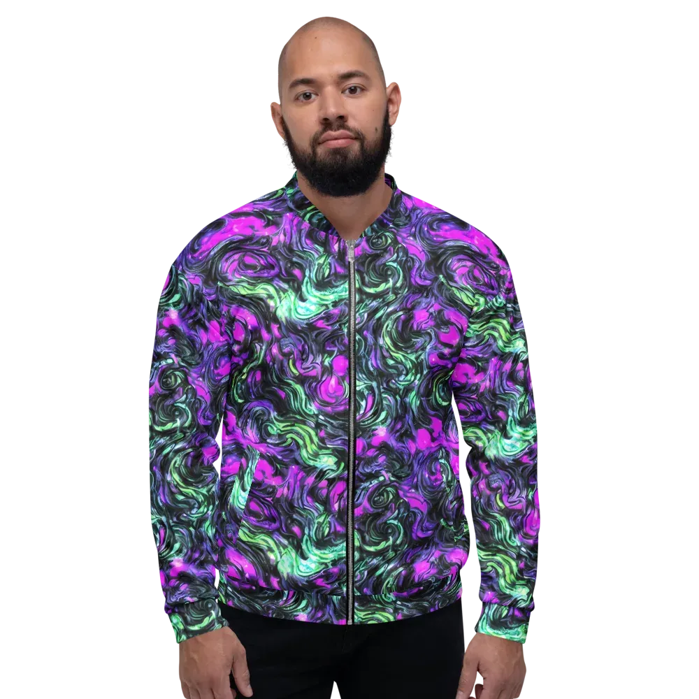 Plasma Ribbons on Bomber Jacket — Front