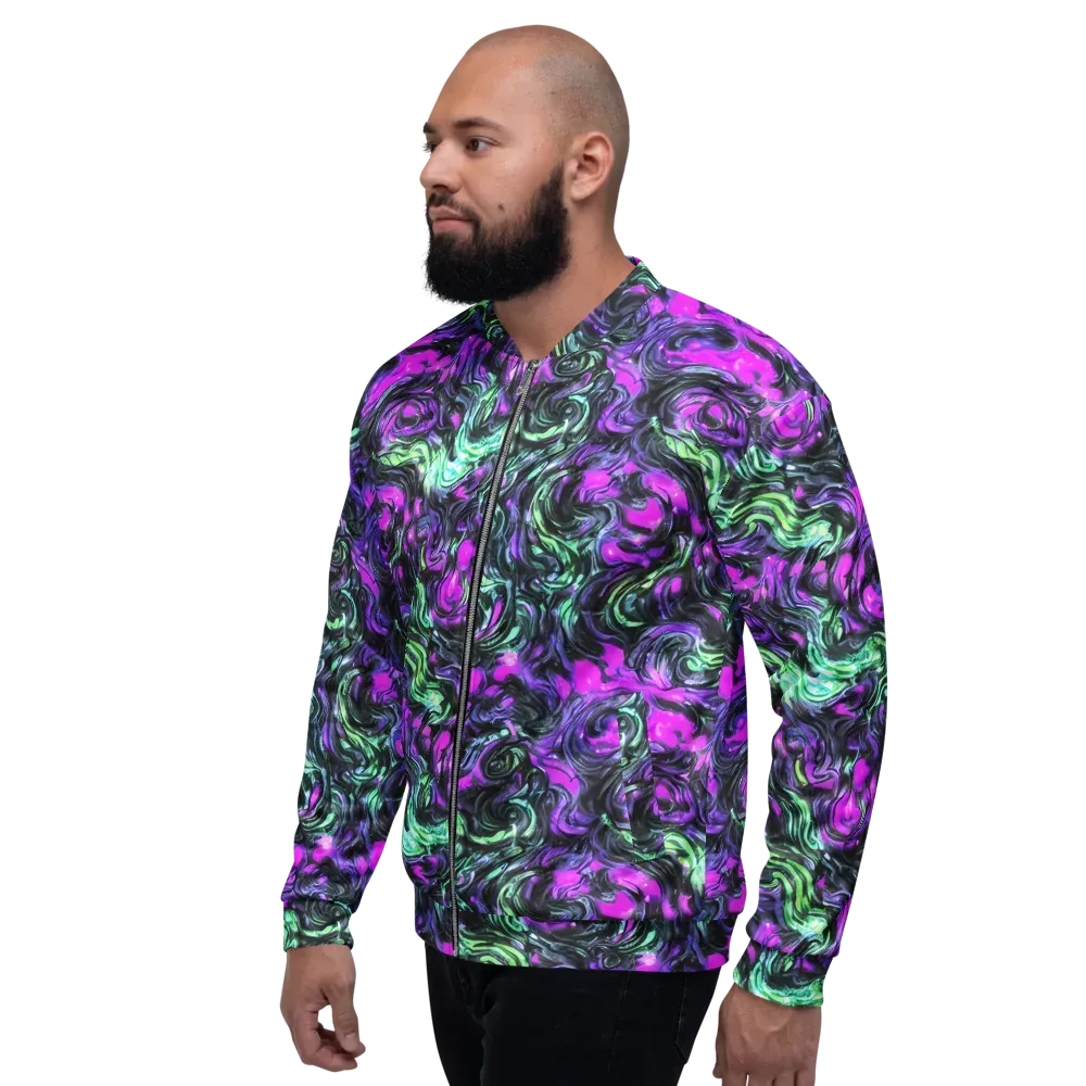 Plasma Ribbons on Bomber Jacket — Left