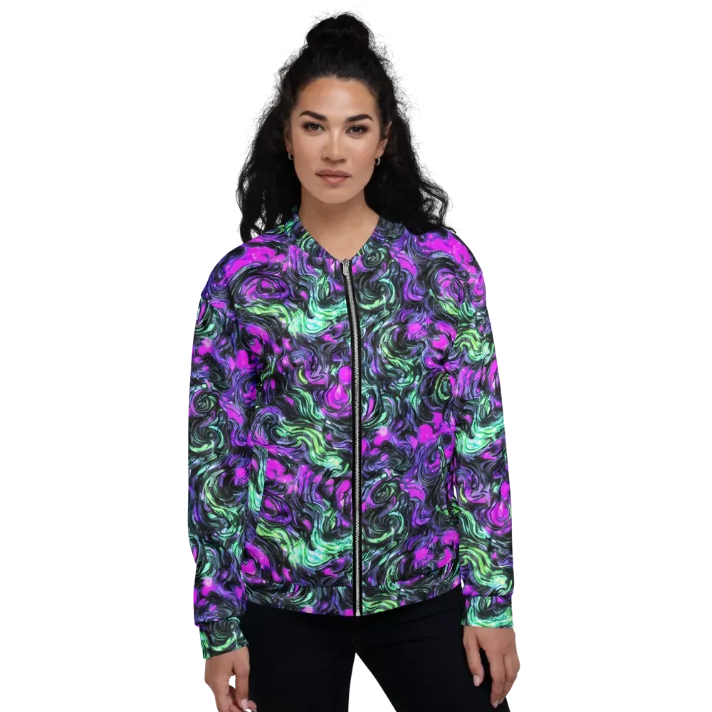 Plasma Ribbons on Bomber Jacket — Front