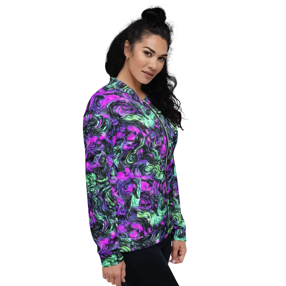Plasma Ribbons on Bomber Jacket — Right