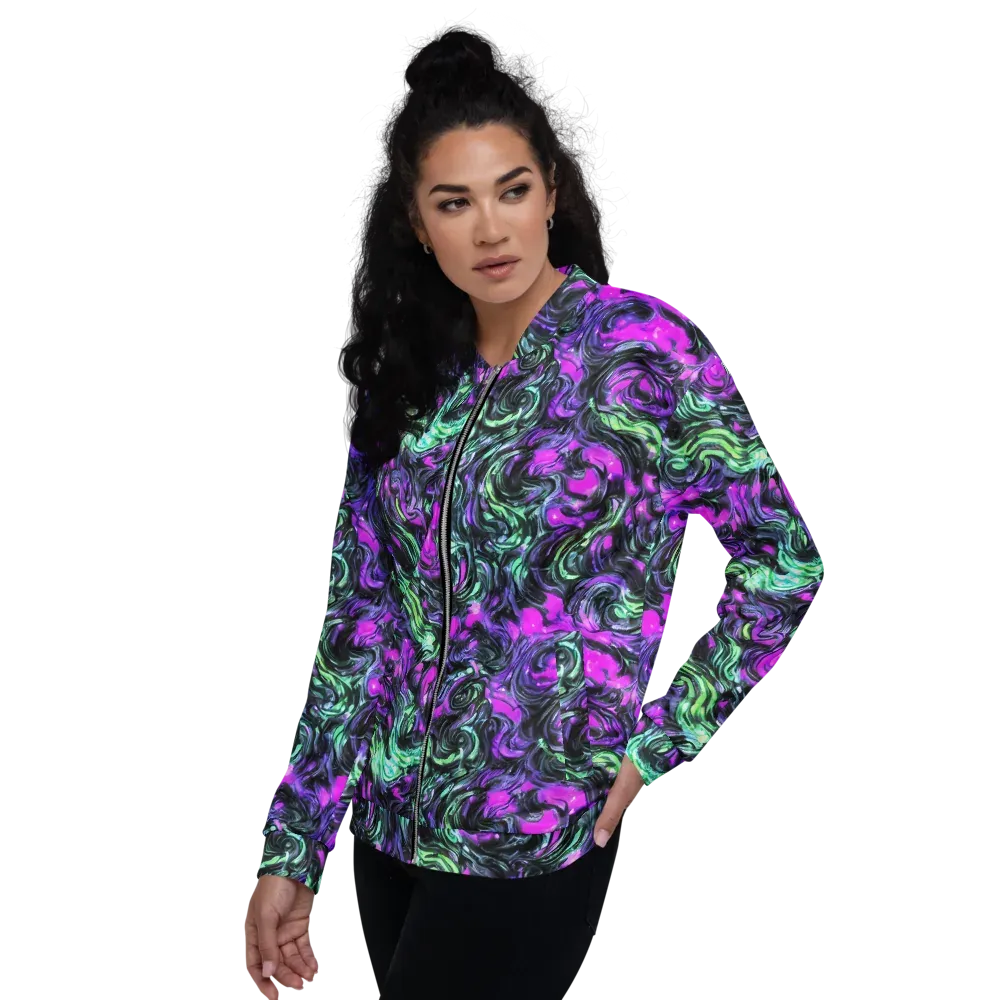 Plasma Ribbons on Bomber Jacket — Left