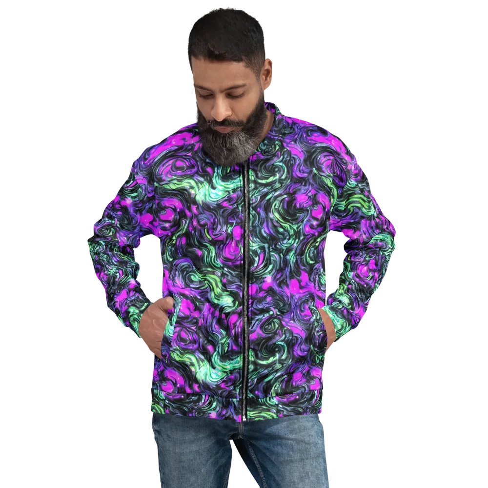Plasma Ribbons on Bomber Jacket — Front