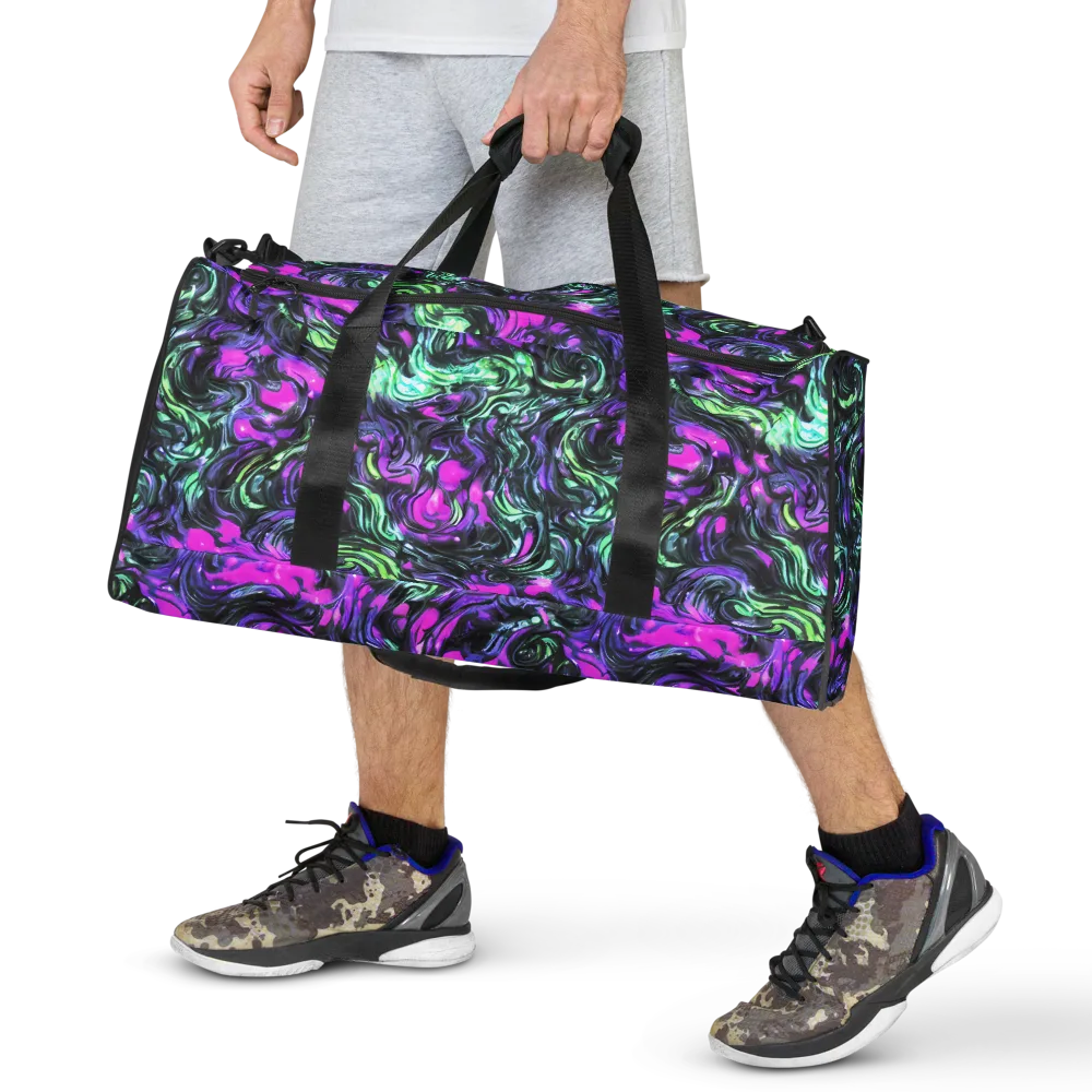 Plasma Ribbons on Duffle Bag — Front