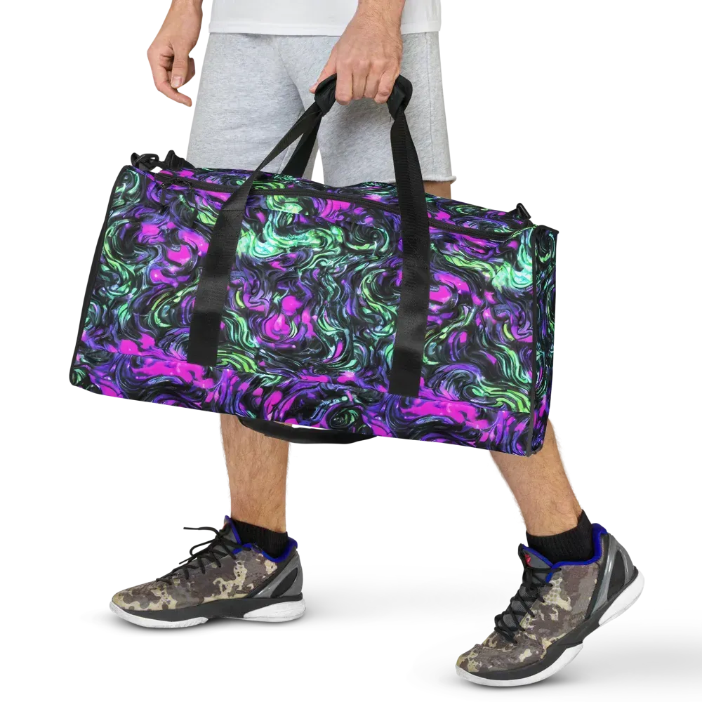 Plasma Ribbons on Duffle Bag — Front