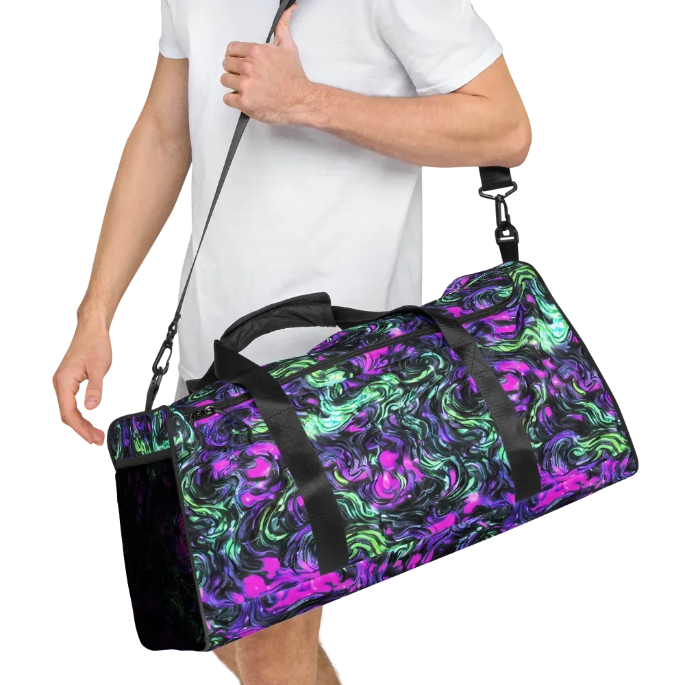 Plasma Ribbons on Duffle Bag — Right Front