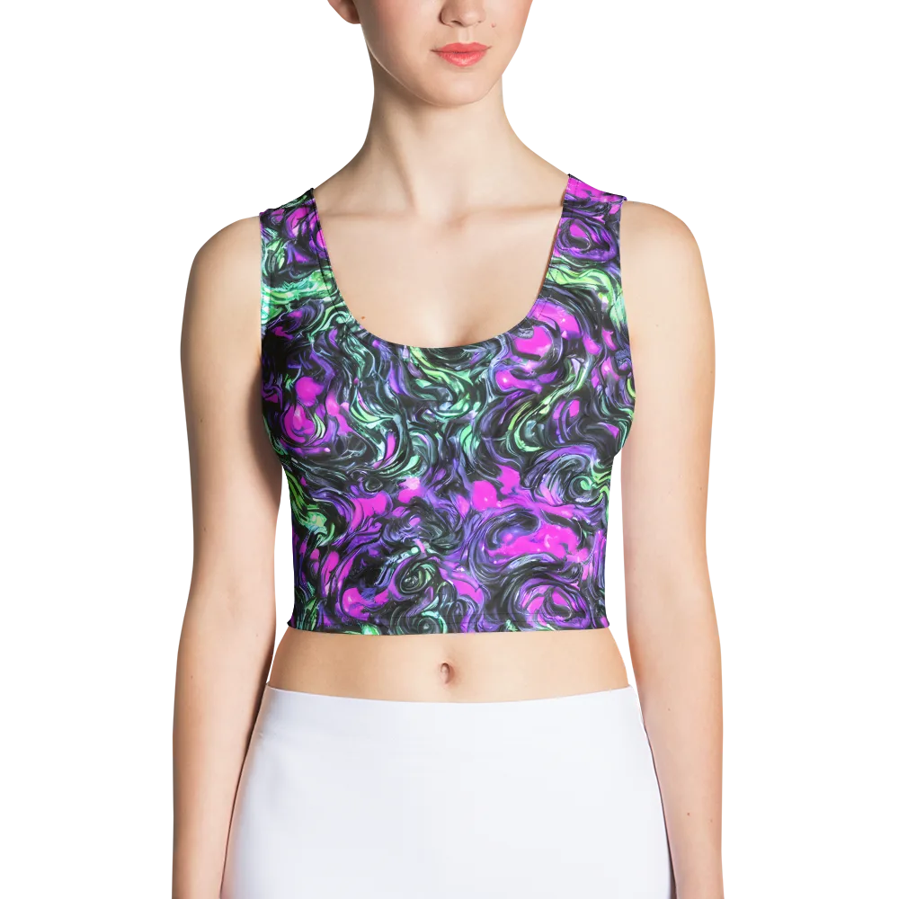 Plasma Ribbons on Crop Top — Front
