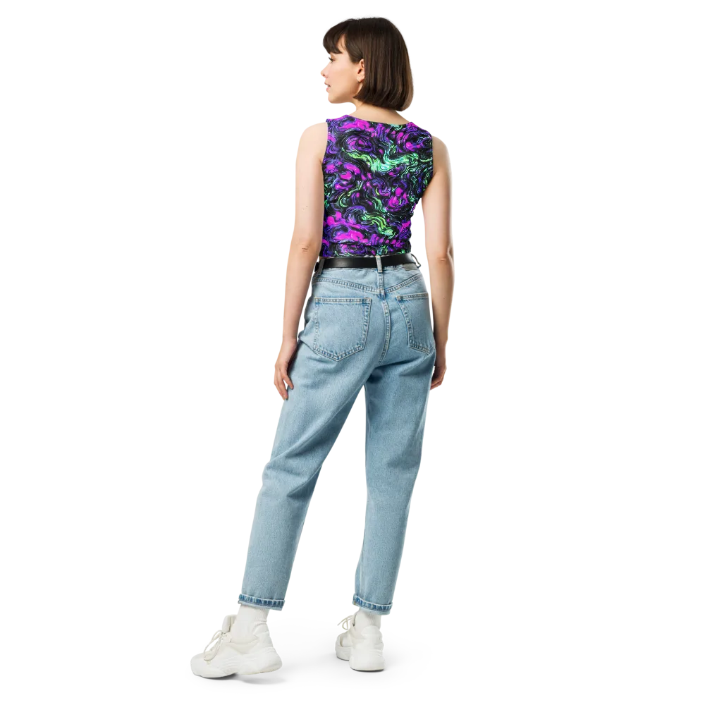 Plasma Ribbons on Crop Top — Back