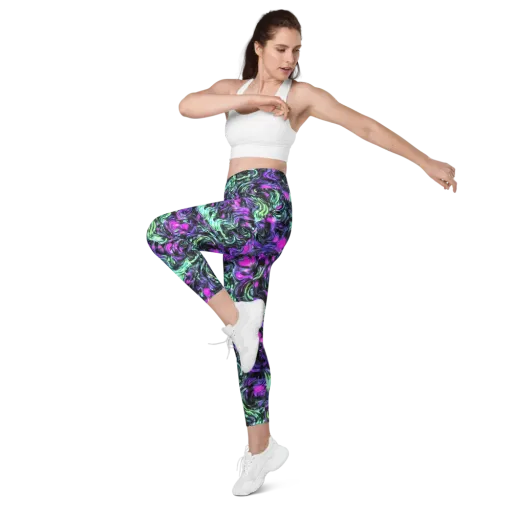 Plasma Ribbons on a Leggings with Pockets