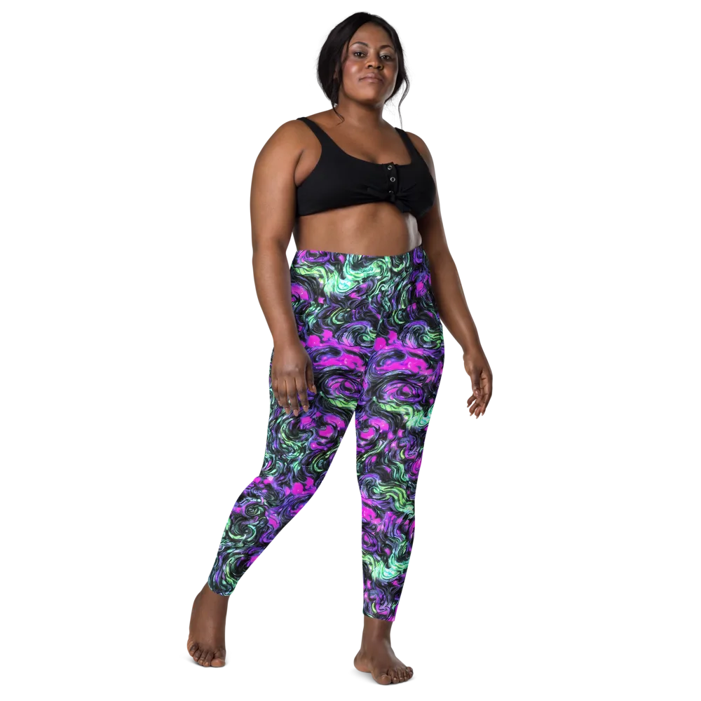 Plasma Ribbons on Leggings with Pockets — Front