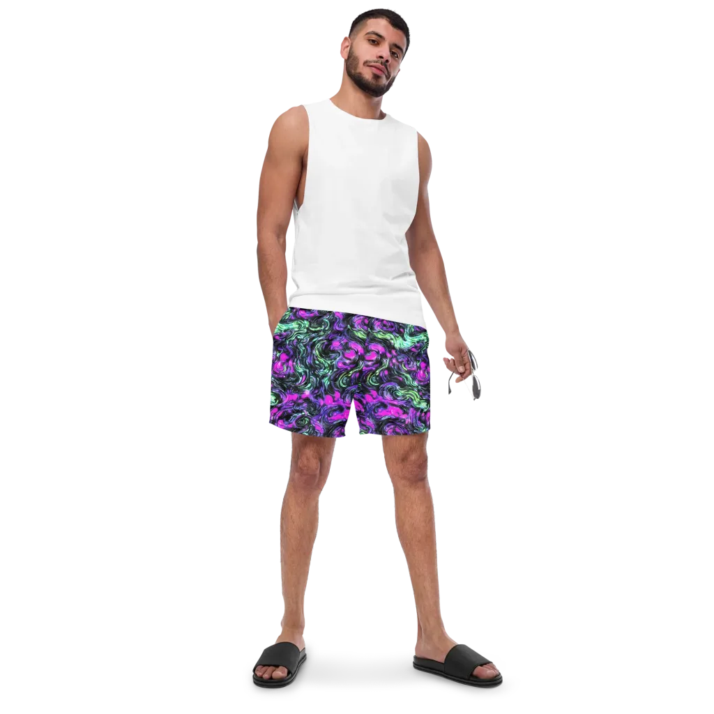 Plasma Ribbons on Swim Trunks — Front